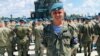 Пропавший в Украине российский военный Константин Марчук на фоне Храма Вооруженных сил РФ в Кубинке
