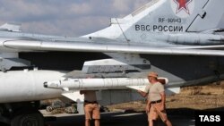 Российские боевые самолеты на базе Хмеймим в Латакии 