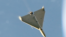 Kamikaze drone Shahed in the sky over Kyiv during a drone attack