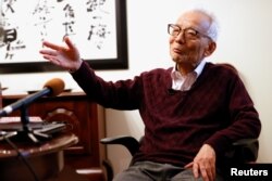 Shukuro Manabe at his home in Princeton, New Jersey on October 5, 2021.  Photo: Reuters