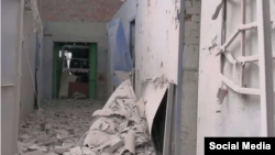 Одно из поврежденных в результате ракетного удара зданий объекта энергетической инфраструктуры в Кропивницком