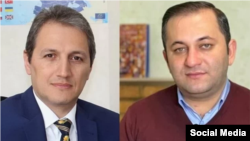 Учредитель независимого издания ToplumTV Алексер Мамедли (на фото слева) и активист Руслан Иззетли