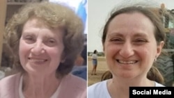 Освобожденные из плена ХАМАС Ирина Татти и Елена Труфанова