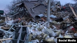 Разрушенный отель в Золочеве Харьковской области, 6 февраля 2024 года