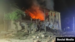 Последствия атаки российских беспилотников по Харькову