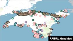 Карта военных объектов в Крыму