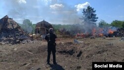 Последствия обстрела села Роскошное в Донецкой области, 20 июня 2024 года