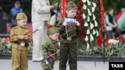 Дети в Белгороде на мероприятиях, посвященных 9 мая. 2023 год 