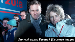 Елена Гусева с Алексеем Нвальным. Архивное фото