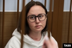 Светлана Петрийчук в зале Замоскворецкого суда 5 мая 2023 года. Фото: ТАСС