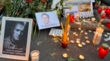 Belgrade, Serbia--Citizens pay their respects to Russian opposition leader Aleksei Navalny, February 16 2024
