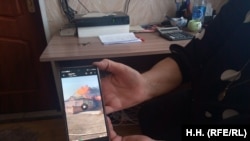 Камела Манукян показывает видео с пожара, Борзя