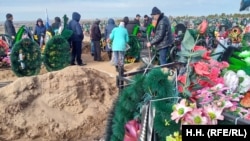 Похороны завербованного в ЧВК Ступина, город Борзя, Забайкальский край России