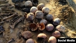 Останки, найденные недалеко от Махачкалы в районе базы отдыха "Джами" 