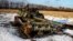 UKRAINE – A tank of the Russian army destroyed earlier by the Defense Forces of Ukraine in a wheat field. Kharkiv region, February 22, 2023