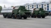 S-300 missile systems are seen during a Victory Day parade marking the 75th anniversary of the victory in World War II, in the city of Yuzhno-Sakhalinsk