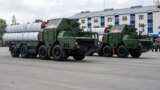 S-300 missile systems are seen during a Victory Day parade marking the 75th anniversary of the victory in World War II, in the city of Yuzhno-Sakhalinsk