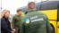 Ukraine. Return of 24 children removed by Russian authorities. 10 April. Footage from Kherson OVA video
