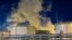 RUSSIA – Smoke from a fire at an oil refinery in the village of Ilsky in the Krasnodar Territory, Russia, May 4, 2023. Local authorities said the fire was caused by a drone attack 