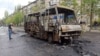 Власти "ДНР": в Донецке в результате попадания снаряда в маршрутку погибли девять человек, 16 человек ранены