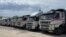 UKRAINE - Lorries owned by Medvedchuk and Kozak`s relatives