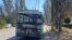 Попавший под обстрел троллейбус, Херсон, 19 сентября 2023 года