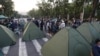 Палатки, установленные оппозицией на проспекте Баграмяна, 10 июня 2024 года