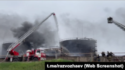 Пожар на нефтебазе в бухте Казачья, Севастополь, 29 апреля 2023 года