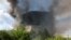Russia. Moscow region. Fryazino. Fire on the territory of an industrial zone in the administrative building of the Platan Research Institute