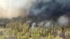 Forest fire in the east of Kazakhstan. Photo from the website of the akimat of the Abay region
