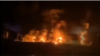 Russia. A fire at a refinery in the Kaluga region. Screenshot from the video