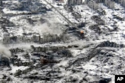 Руины украинского города Марьинка после ожесточенных боев