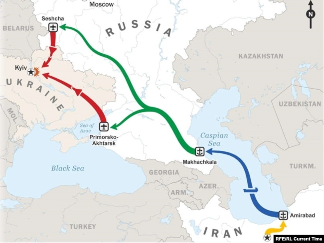 Как иранские дроны попадают в Россию и откуда бьют по Украине