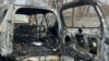 Ukraine. Nikopol. Car of the murdered deputy mayor Vitaliy Zhuravlev. photo by the office of the Prosecutor General of Ukraine