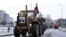 Latvian farmer protest