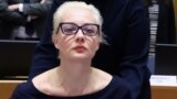 Юлия Навальная на заседании совета ЕС по международным делам в Брюсселе, 19 февраля 2024 года. Фото: Reuters