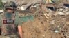 Последствия артобстрела Красногоровки Донецкой области российскими войсками