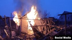 Последствия ракетного удара по селу Новоосиновое Харьковской области