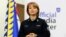 UKRAINE – Head of the Joint Coordination Press Center of the Defense Forces of Southern Ukraine Nataliya Gumenyuk during a briefing. Dnipro, October 19, 2023 