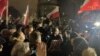 Акция протеста против увольнения руководства государственных СМИ Польши в Варшаве