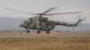 Mi-8 helicopter of the Russian military. 