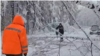 Sverdlovsk region. Snowfall. May 4. Screenshot from the official video