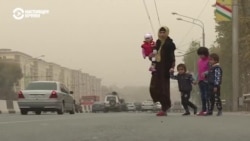 Таджикистан накрыла пыльная буря, которая возникла на дне высохшего Аральского моря