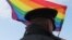 RUSSIA -- A law enforcement officer stands guard during the LGBT community rally "X St.Petersburg Pride" in central Saint Petersburg, Russia August 3, 2019. 