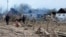 UKRAINE – Consequences of a missile attack by the Russian army. The outskirts of the city of Pavlograd, Dnipropetrovsk region, May 1, 2023