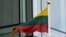 Belarus - In honor of Belarusian Freedom  Day a white-red-white flag was raised on the building of the Lithuanian Seimas. Vilnius, 25Mar2023
