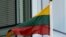 Belarus - In honor of Belarusian Freedom  Day a white-red-white flag was raised on the building of the Lithuanian Seimas. Vilnius, 25Mar2023
