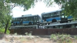 В Алматы не знают, что делать с кладбищем автобусов: там стоят 800 списанных машин