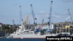 Большой десантный корабль "Константин Ольшанский" в Севастополе, 2020 год