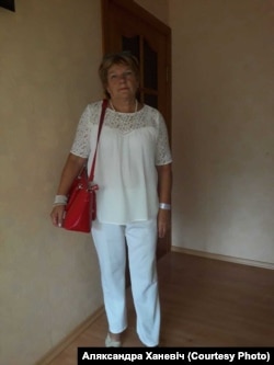Александра Ханевич в Гродно, август 2020 года
